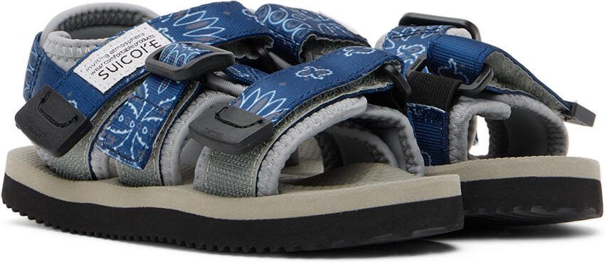 Suicoke Kids Navy  Gray Kisee Sandals - Picture 3