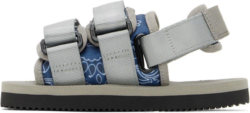 Suicoke Kids Navy  Gray Moto Sandals - Picture 2