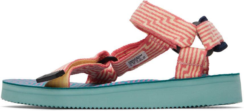 Suicoke Yellow  Pink DEPA-JC01 Sandals - Picture 4