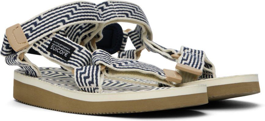 Suicoke Navy  Off-White DEPA-JC01 Sandals - Picture 2