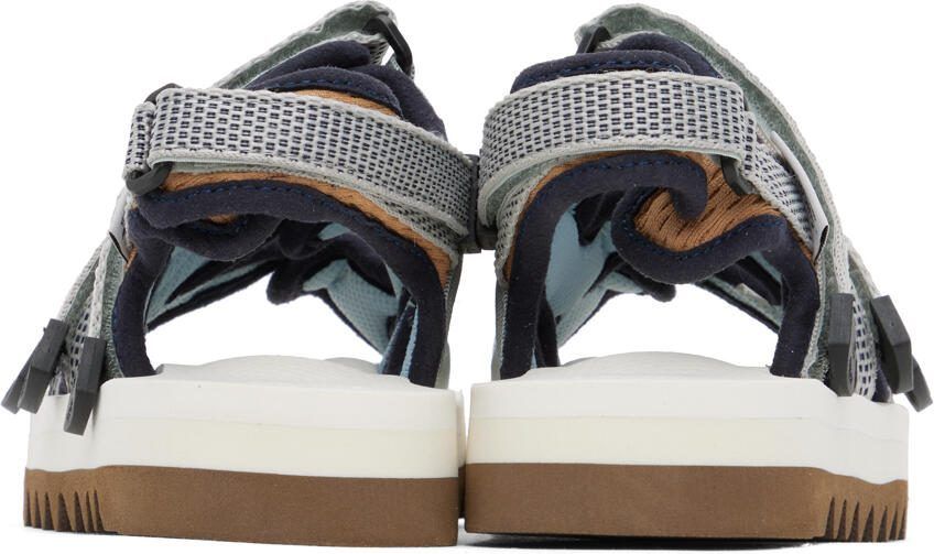 Suicoke Navy  White Zip-AB Sandals
