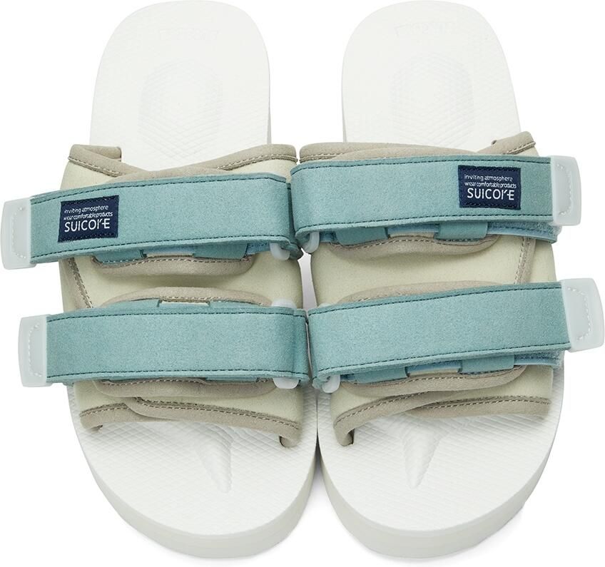 Suicoke Off-White  Blue MOTO-PO Sandals