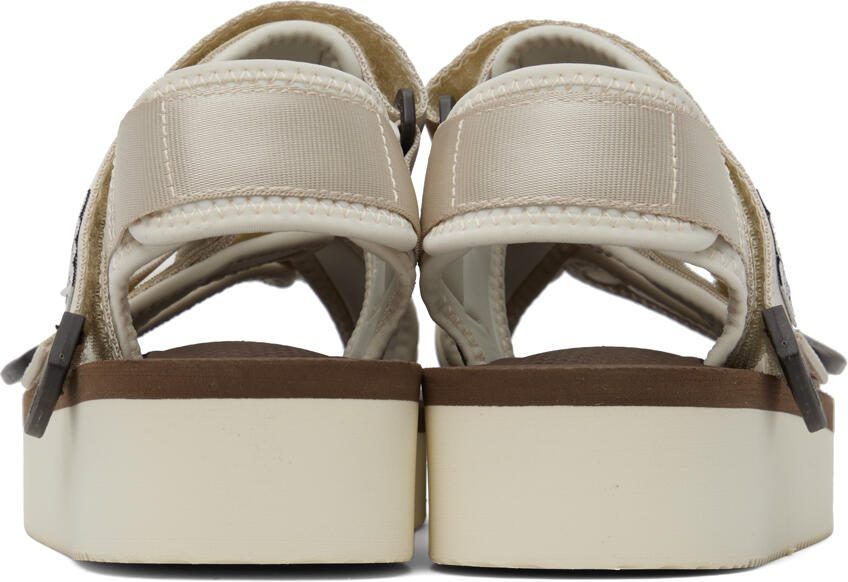 Suicoke Off-White  Brown KISEE-PO Sandals