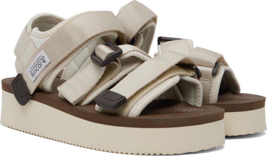 Suicoke Off-White  Brown KISEE-PO Sandals - Picture 2