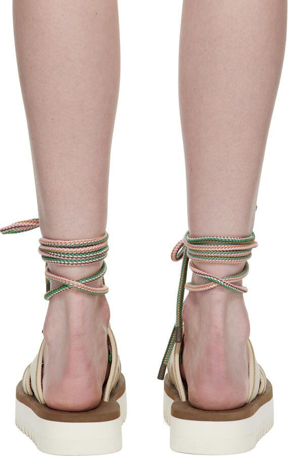 Suicoke Off-White  Brown RAY-ab Sandals - Picture 3