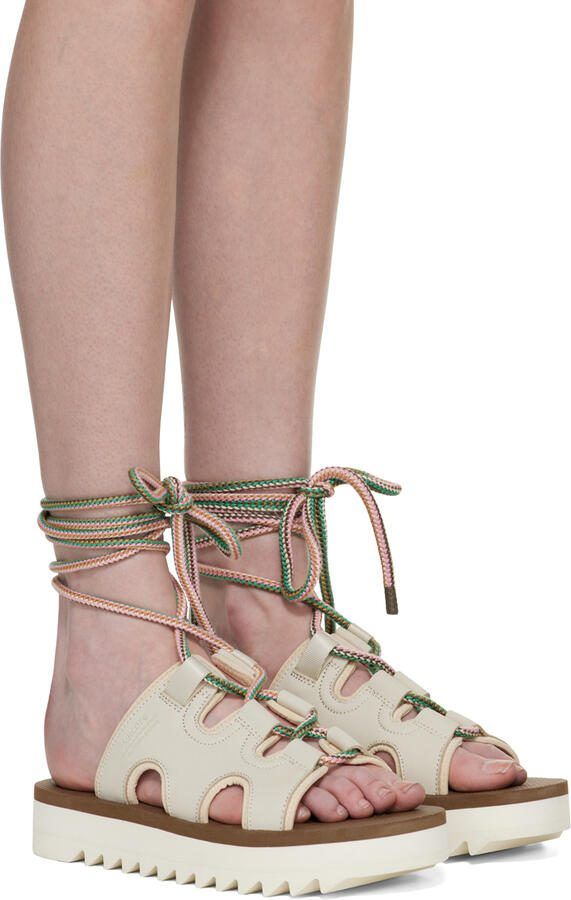 Suicoke Off-White  Brown RAY-ab Sandals - Picture 2