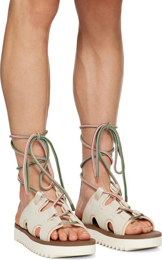 Suicoke Off-White  Brown RAY-ab Sandals - Picture 5