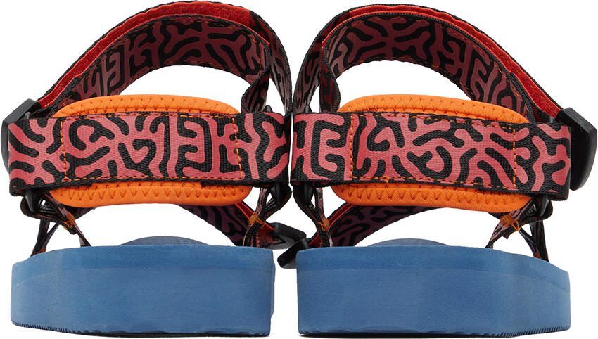 Suicoke Orange  Navy DEPA-Cab Sandals