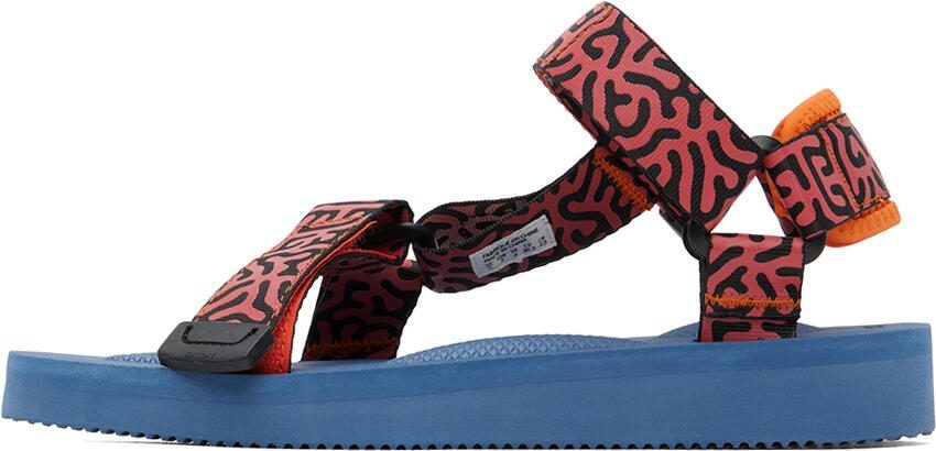Suicoke Orange  Navy DEPA-Cab Sandals - Picture 3