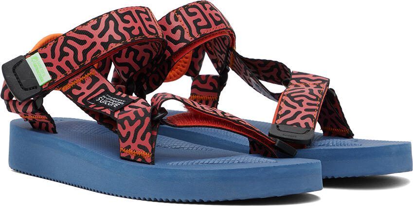 Suicoke Orange  Navy DEPA-Cab Sandals - Picture 2