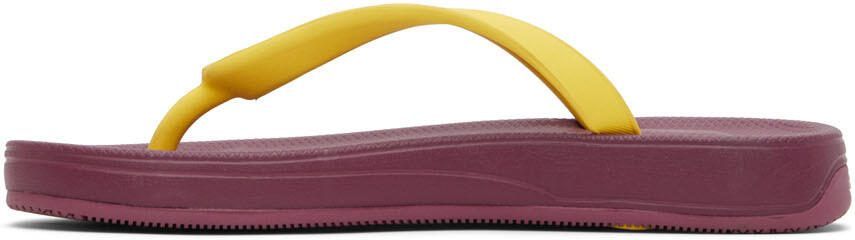 Suicoke Pink  Yellow ZAB Flip Flops - Picture 4