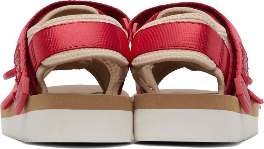 Suicoke Red  Off-White KISEE-V Sandals