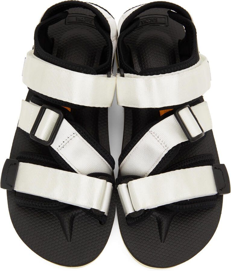 Suicoke White  Black KISEE-V Sandals