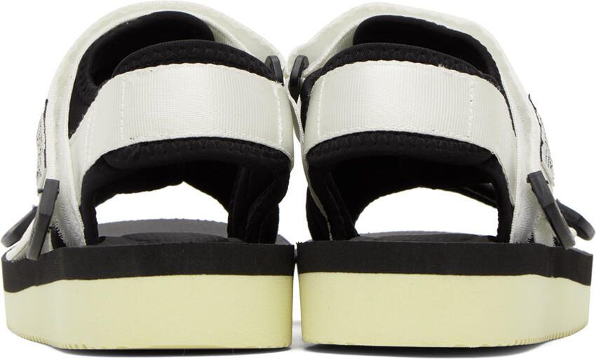 Suicoke White  Black KISEE-V Sandals