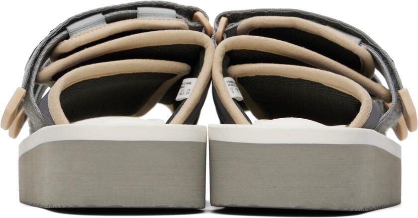 Suicoke White  Gray MOTO-PO Sandals