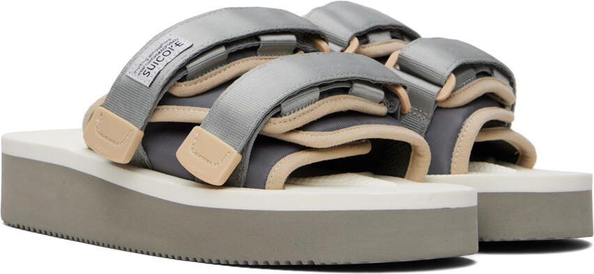 Suicoke White  Gray MOTO-PO Sandals - Picture 2