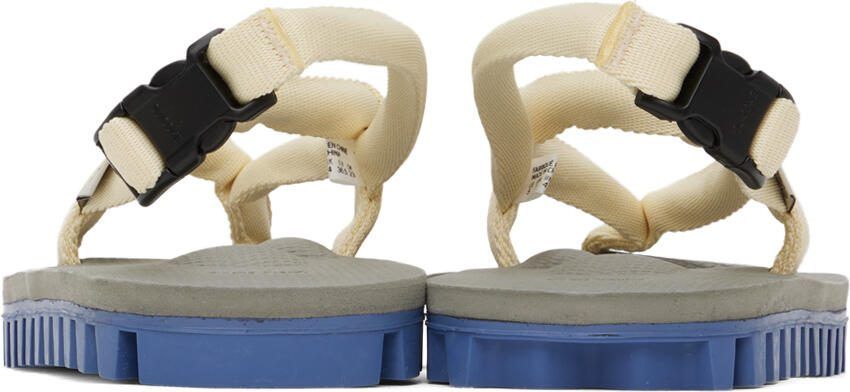 Suicoke Yellow  Gray Gut Flip Flops - Picture 5