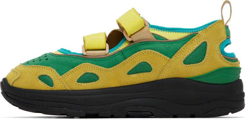 Suicoke Yellow  Green AKK-ab Sneakers - Picture 3