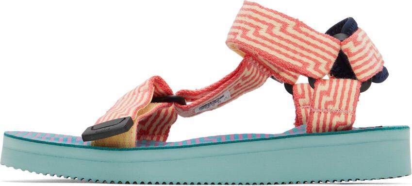 Suicoke Yellow  Pink DEPA-JC01 Sandals - Picture 6