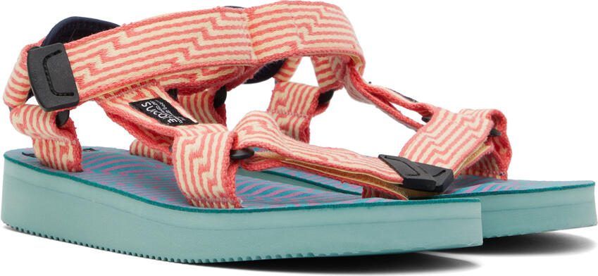 Suicoke Yellow  Pink DEPA-JC01 Sandals - Picture 5