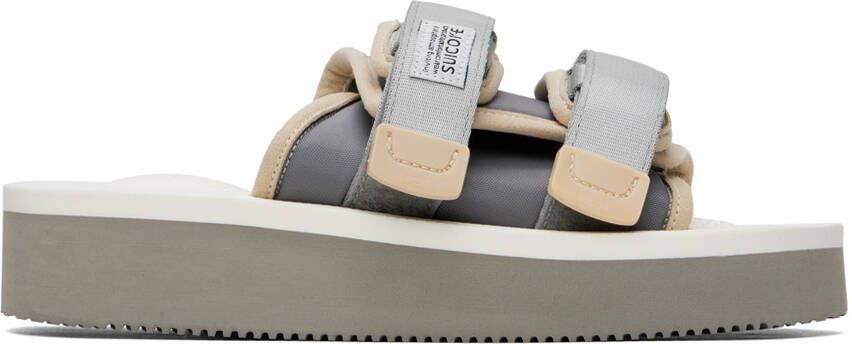 Suicoke White  Gray MOTO-PO Sandals - Picture 5
