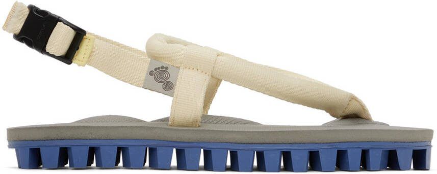 Suicoke Yellow  Gray Gut Flip Flops - Picture 2