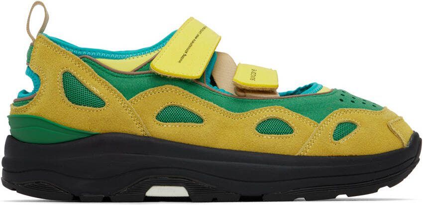 Suicoke Yellow  Green AKK-ab Sneakers - Picture 5