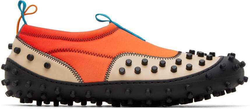 SUNNEI SSENSE Exclusive Orange  Beige 1000CHIODI Sneakers - Picture 5