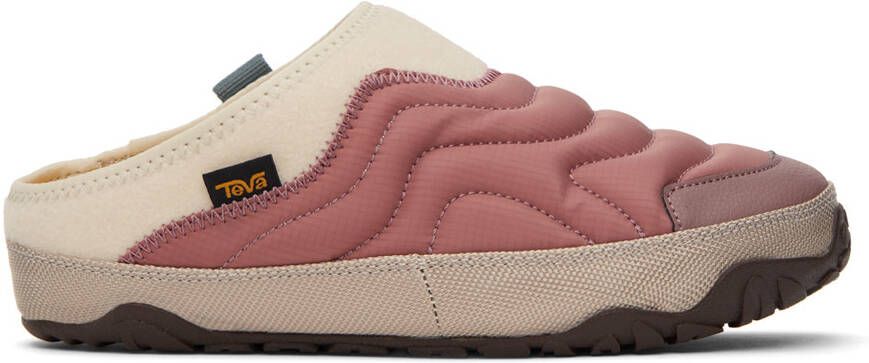 Teva Beige  Red ReEmber Terrain Slippers - Picture 5