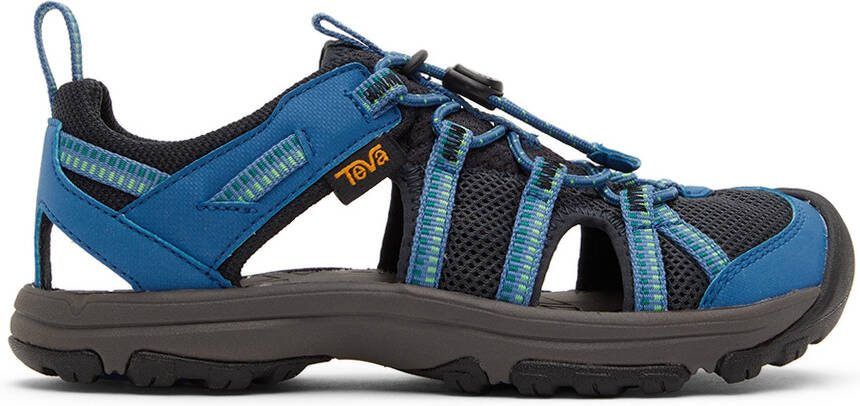 Teva Kids Black  Blue Manatee Sandals - Picture 5