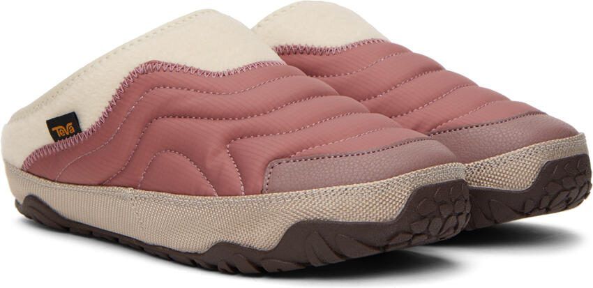 Teva Beige  Red ReEmber Terrain Slippers - Picture 2
