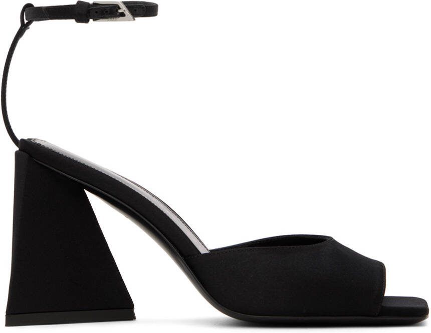 The Attico Black Piper Heeled Sandals - Picture 5