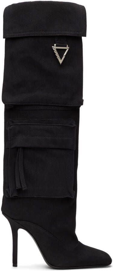 The Attico Black Sienna Boots - Picture 5