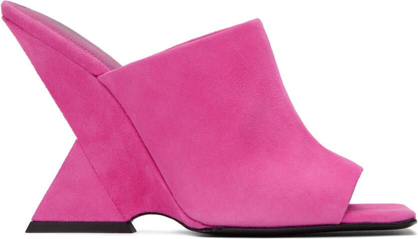 The Attico Pink Cheope Heeled Sandals