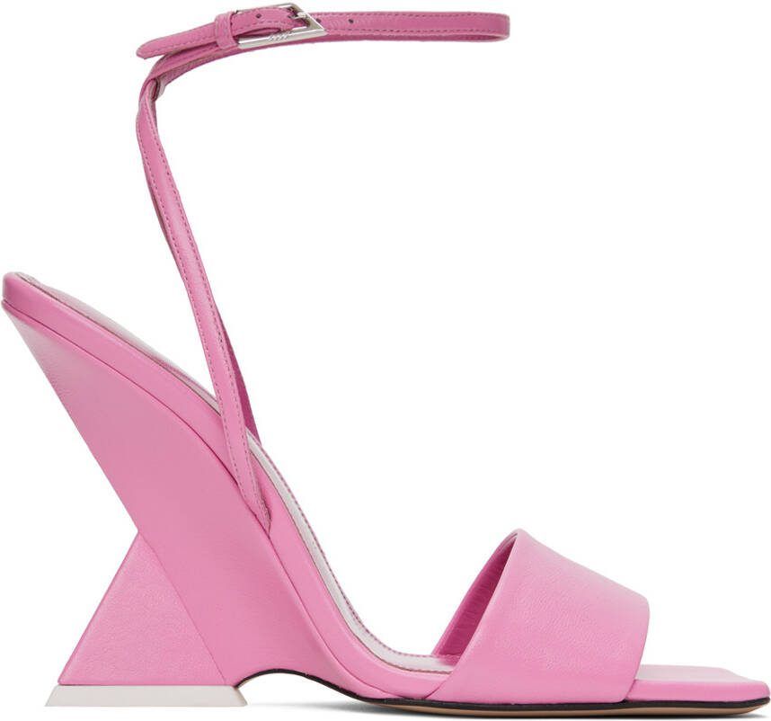 The Attico Pink Cheope Heeled Sandals - Picture 5