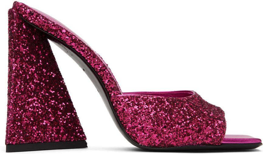 The Attico Pink Devon Mules - Picture 5