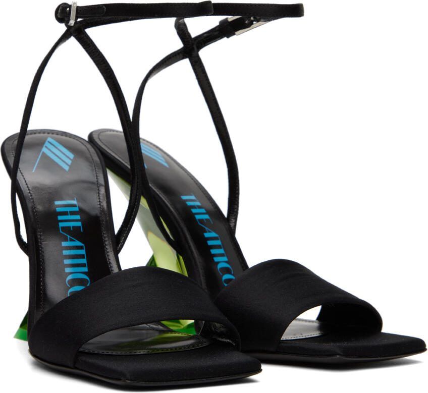 The Attico Black Cheope Heeled Sandals - Picture 2