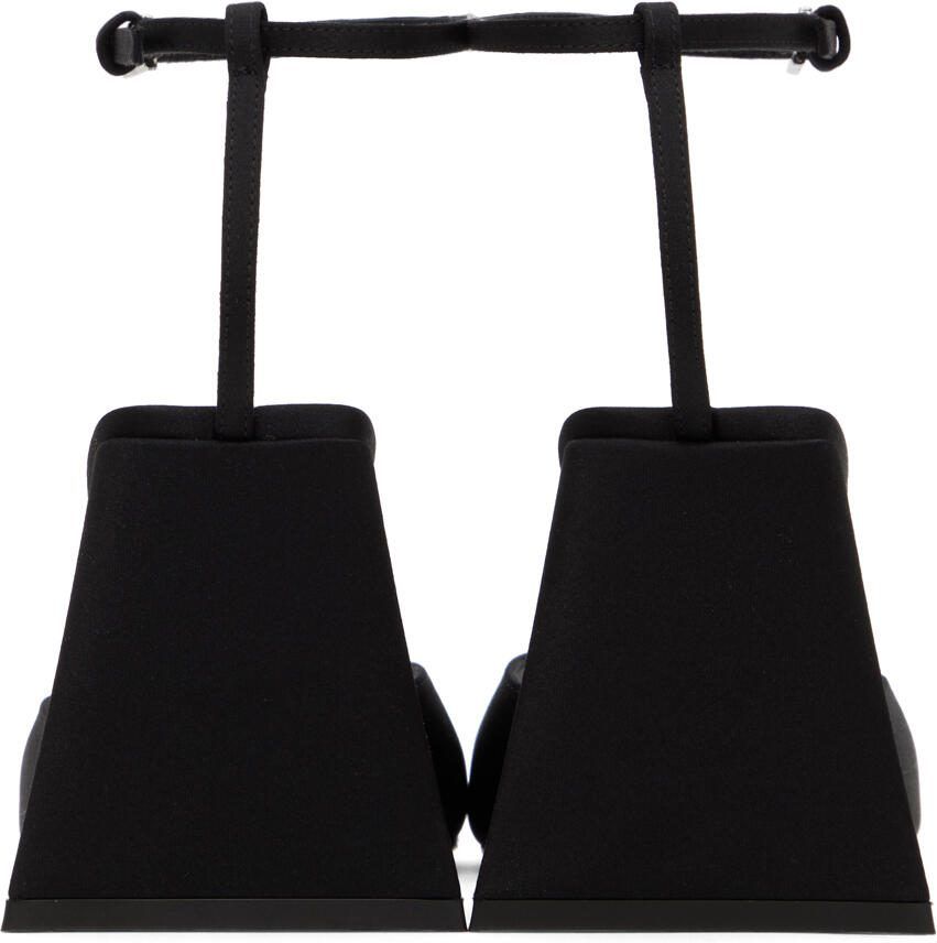 The Attico Black Piper Heeled Sandals