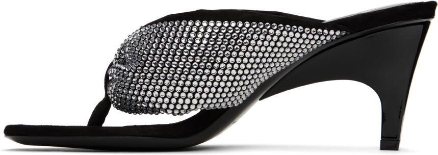 The Attico Black Rem Heeled Sandals - Picture 3