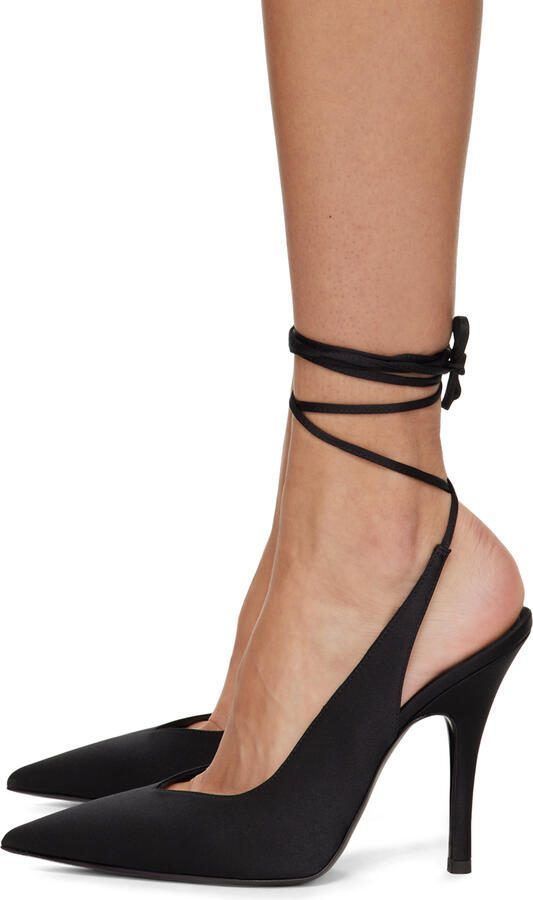 The Attico Black Venus Slingback Heels - Picture 3