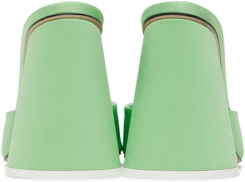 The Attico Green Luz Heeled Sandals