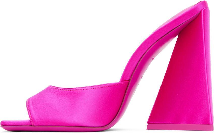 The Attico Pink Devon Mules - Picture 2