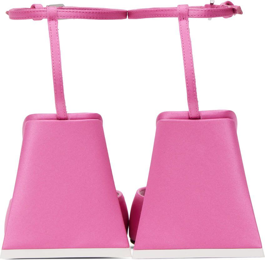 The Attico Pink Piper Heeled Sandals