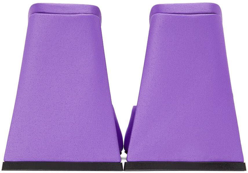 The Attico Purple Devon Heeled Sandals