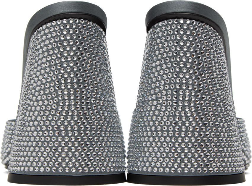 The Attico Silver Luz Heeled Sandals