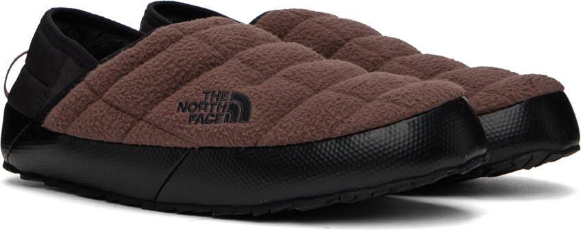 The North Face Brown  Black ThermoBall Traction V Denali Mules - Picture 2