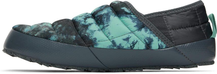 The North Face Green  Gray Thermoball Traction V Slippers - Picture 4