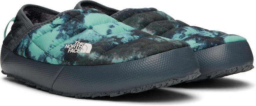 The North Face Green  Gray Thermoball Traction V Slippers - Picture 2