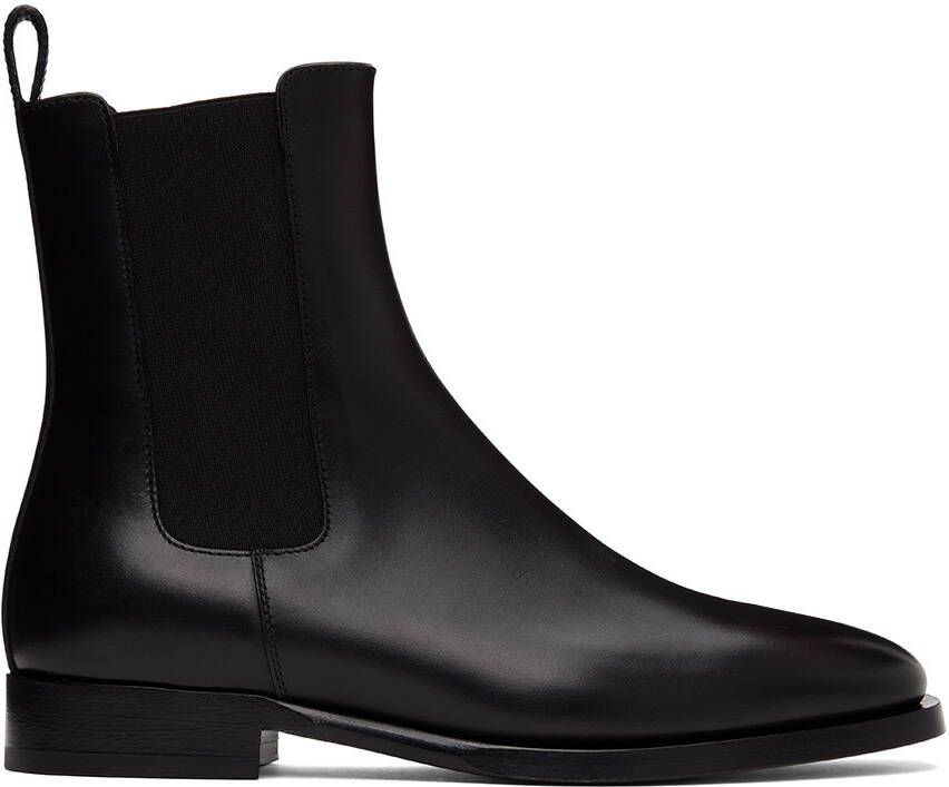 The Row Black Grunge Boots - Picture 4