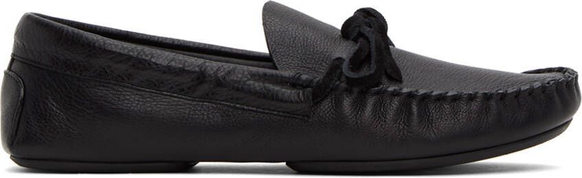 The Row Black Lucca Loafers - Picture 5